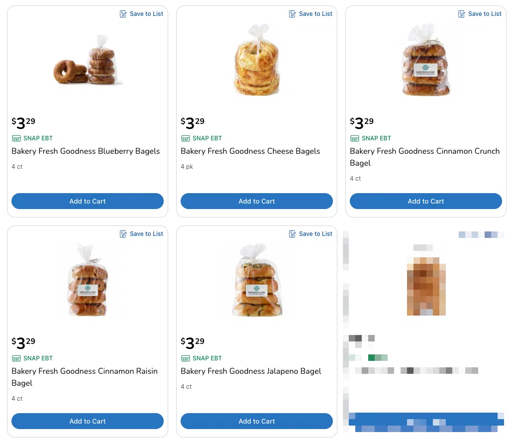 Other bagel flavors are available for pickup/delivery